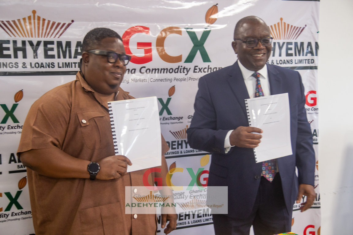 Adehyeman, Ghana Commodity Exchange sign agreement to support farmers